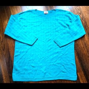 Turquoise Vintage Cotton Sweater Size L‎